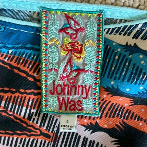 Johnny Was Colorful Floral Patchwork Shift Dress - Picture 2 of 5